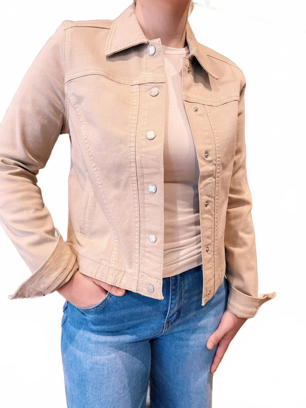 NEW FDJ olivia jean jacket in sand